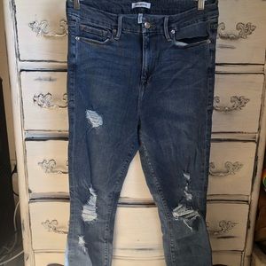 Good American Distressed Jeggings